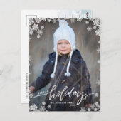 prettige feestdagen kerstgroet PHOTO Briefkaart (Voorkant / Achterkant)