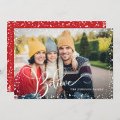 prettige feestdagen kerstgroet PHOTO Feestdagenkaart (Voorkant / Achterkant)