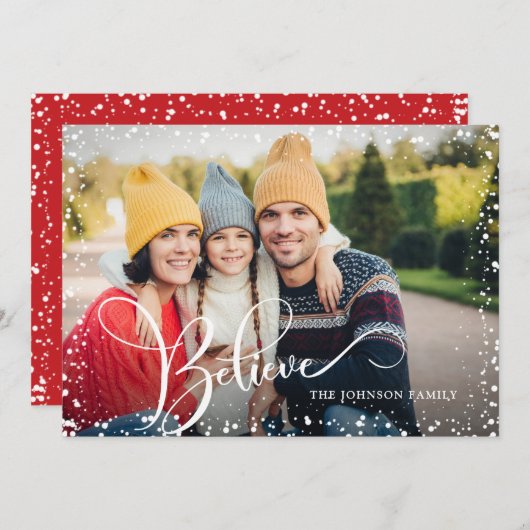 prettige feestdagen kerstgroet PHOTO Feestdagenkaart (Voorkant / Achterkant)