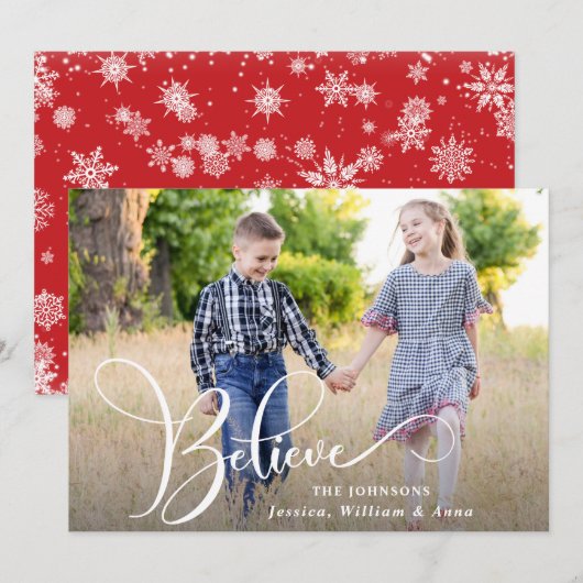 prettige feestdagen kerstgroet PHOTO Feestdagenkaart (Voorkant / Achterkant)