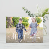 prettige feestdagen kerstgroet PHOTO Feestdagenkaart (Staand voorkant)