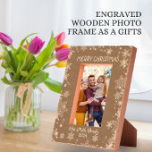 Prettige feestdagen Kerstgroet Schattigee tekstfot Gegraveerde Lijstjes