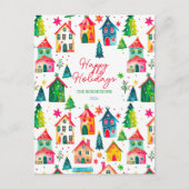 Prettige feestdagen Kersthuizen (Voorkant)