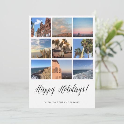 prettige feestdagen kerstkaart (Staand voorkant)