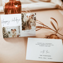 prettige feestdagen kerstkaart, Boho Modern Kaart