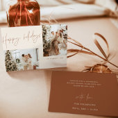 prettige feestdagen kerstkaart | Boho Modern Kaart