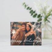 prettige feestdagen kerstkaart briefkaart (Staand voorkant)