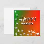Prettige feestdagen ₩-Kerstkaart Feestdagenkaart (Voorkant / Achterkant)