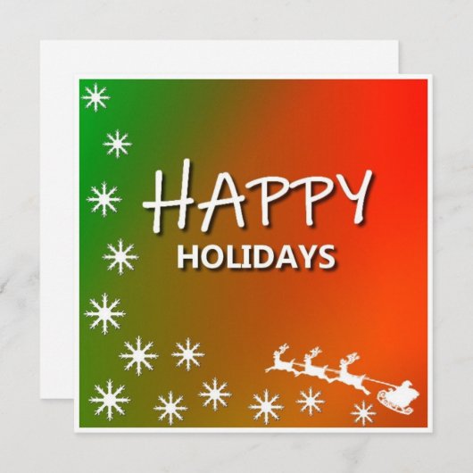 Prettige feestdagen ₩-Kerstkaart Feestdagenkaart (Voorkant / Achterkant)