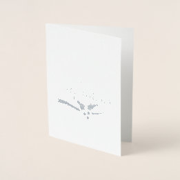 prettige feestdagen kerstkaart folie kaarten