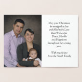 prettige feestdagen kerstkaart folie kaarten (Binnen)