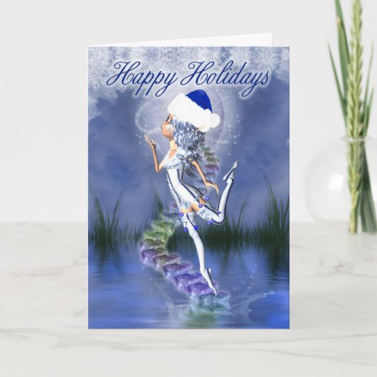 prettige feestdagen - kerstkaart - Frost Fairy (Voorkant)