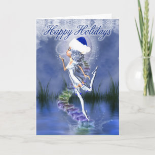 prettige feestdagen - kerstkaart - Frost Fairy Kaart