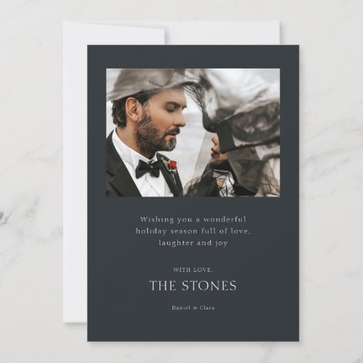 prettige feestdagen kerstkaart kaart (Achterkant)