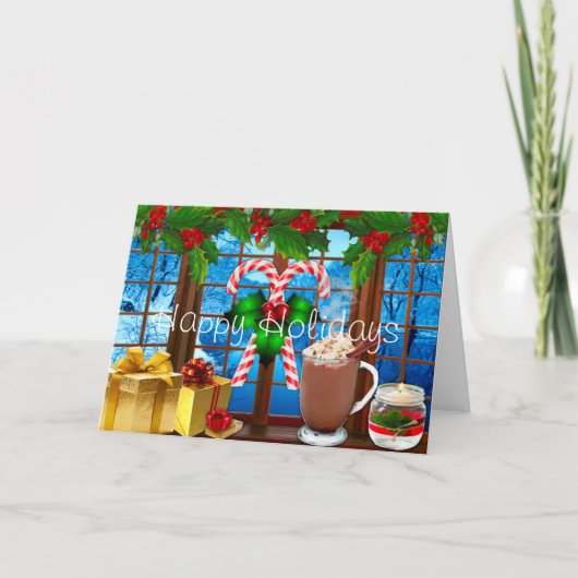 Prettige Feestdagen Kerstkaart Kaart (Voorkant)