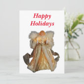 prettige feestdagen kerstkaart kaart (Staand voorkant)