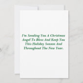 prettige feestdagen kerstkaart kaart (Achterkant)