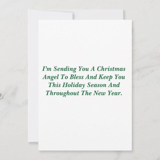 prettige feestdagen kerstkaart kaart (Achterkant)