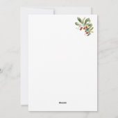 Prettige feestdagen Kerstkaart met bedrijf logo (Achterkant)