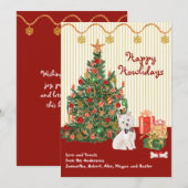 prettige feestdagen kerstkaart met tastie (Voorkant / Achterkant)