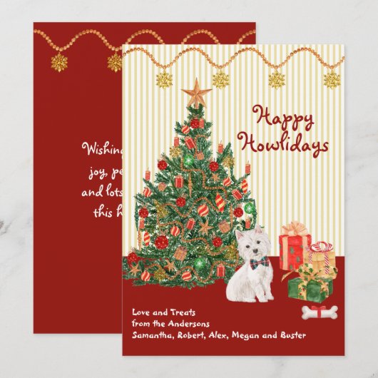 prettige feestdagen kerstkaart met tastie (Voorkant / Achterkant)