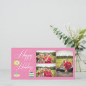 Prettige feestdagen Kerstkaart Sjabloon (Staand voorkant)