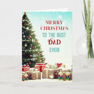 Prettige feestdagen! Kerstkaart voor de beste vade Kaart