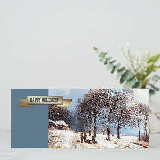  Prettige feestdagen.  kerstkaartjes Feestdagenkaart (Staand voorkant)