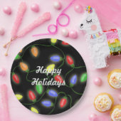 prettige feestdagen kerstkaartjes papieren bordje (Feest)