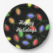 prettige feestdagen kerstkaartjes papieren bordje (Voorkant)