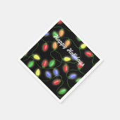 prettige feestdagen kerstkaartjes servet (Hoek)