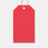 prettige feestdagen kerstkerstfamilie voor bijen cadeaulabel (Achterkant)