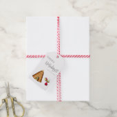 prettige feestdagen kerstkerstfamilie voor bijen cadeaulabel (Met Touw)