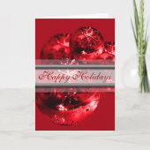 prettige feestdagen kerstkerstfeestmaal Fancy rood (Voorkant)