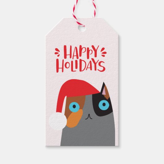 prettige feestdagen - Kerstkerstkerstkerstkerstker Cadeaulabel (Voorkant)
