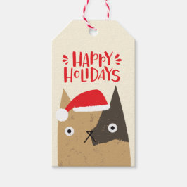 prettige feestdagen - Kerstkerstkerstkerstkerstker Cadeaulabel