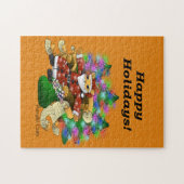 prettige feestdagen kerstkerstkerstkerstkerstkerst legpuzzel (Horizontaal)