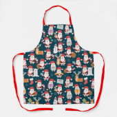 prettige feestdagen | Kerstkerstkerstkerstman en r Schort (Voorkant)