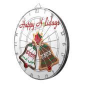 prettige feestdagen kerstkoekjes dartbord (Voorkant Rechts)