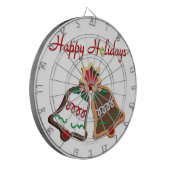 prettige feestdagen kerstkoekjes dartbord (Voorkant Links)