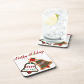 prettige feestdagen kerstkoekjes drankjes onderzetter (Rechterzijde)