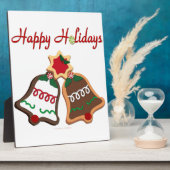 prettige feestdagen kerstkoekjes fotoplaat (Zijkant)