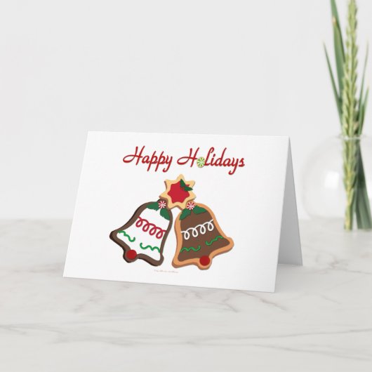 prettige feestdagen kerstkoekjes kaart (Voorkant)