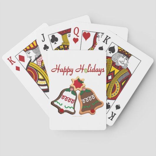 prettige feestdagen kerstkoekjes pokerkaarten (Achterkant)