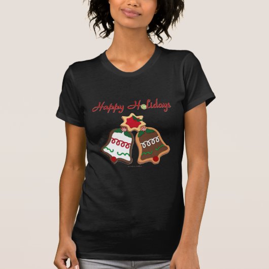 prettige feestdagen kerstkoekjes t-shirt (Voorkant)