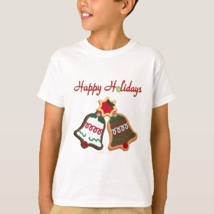 prettige feestdagen kerstkoekjes t-shirt
