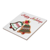 prettige feestdagen kerstkoekjes tegeltje (Zijkant)