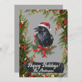 Prettige feestdagen Kerstkraai 6, Kaart