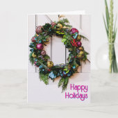 Prettige feestdagen Kerstkrans (Voorkant)