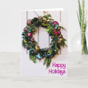 Prettige feestdagen Kerstkrans Kaart